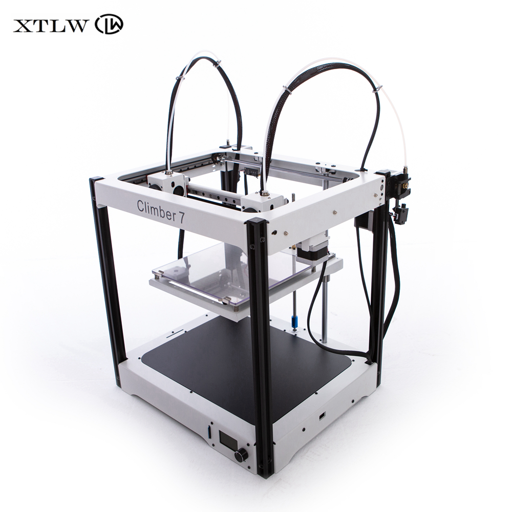 Newest IDEX 3D printer Independent Dual Extruder Full Metal frame High Precision Large size DIY kit Climber7