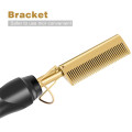 Hot Comb Hair Straightener Flat Irons Electric Hair Curling Iron Titanium Alloy Hair Curler Brush 2 in 1 Style Straightening