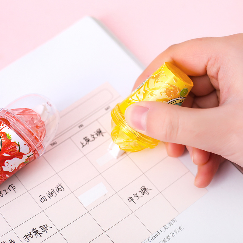 1 Piece Cute Kawaii Cartoom Candy Milk Tea Cup Ice Cream Correction Tape Stationery Office School Supplies