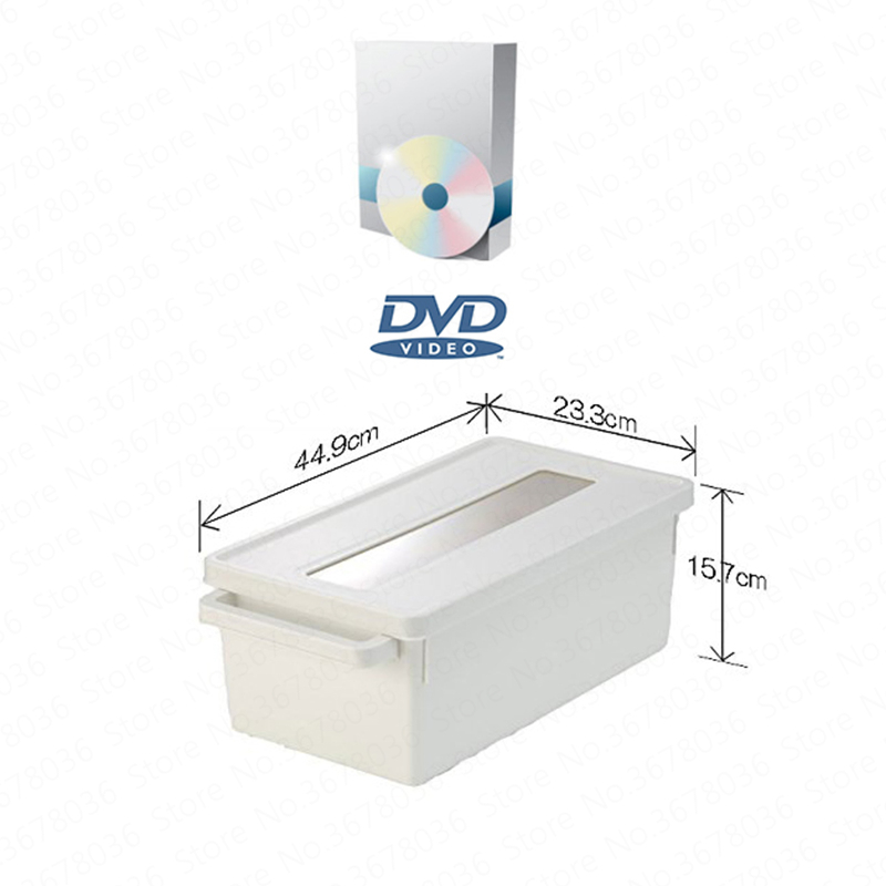 Disc Dust Storage Box Dvd CD Disc PS4 Games Disc Storage Box Game Disc Storage Rack with Adjustment Divider Small Large Cd Rack