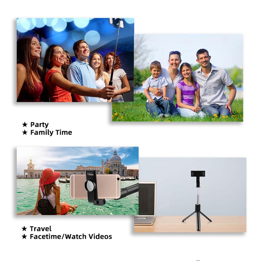 Bluetooth Wireless Selfie Stick Tripod Foldable Tripod Monopods Universal for SmartPhones for Gopro Sports Action Camera