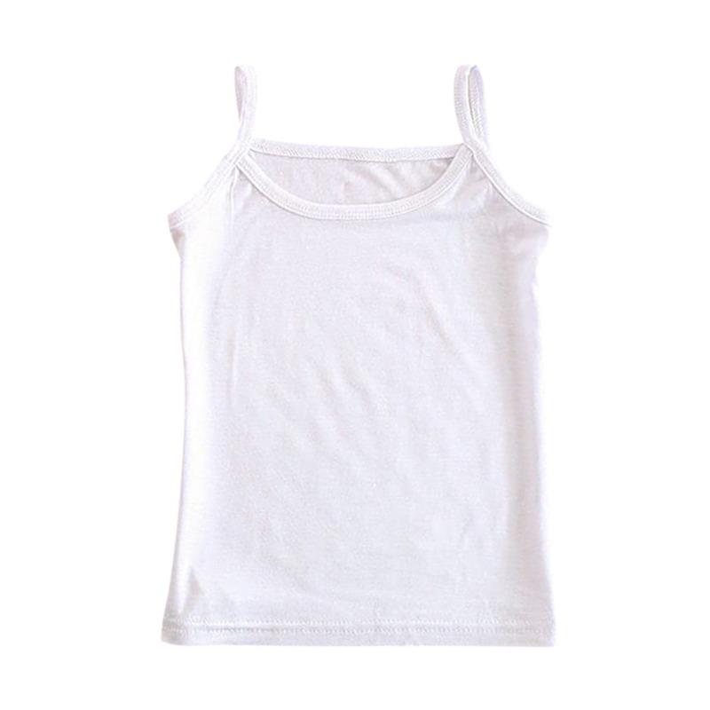 Summer Kids Girls Vest Cotton Solid Camisole Singlet Girls Undershirts Teenager Tank Children Tops