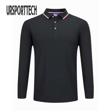 URSPORTTECH Polo Shirt Men Plus Size 3XL 4XL Sping Autumn Brand Men's Polo Shirt Long Sleeve Casual Male Shirt Mens Polo Shirts