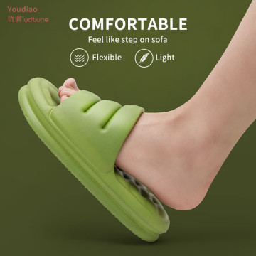 Youdiao Mute EVA Sofa Slides Women Thick Sole Soft Indoor Slippers Women Anti-slip Sandals Men Summer Platform Women Shoes Bath