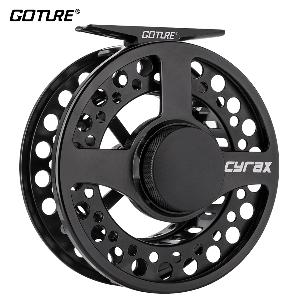 Goture Fly Fishing Reel 3/4 5/6/ 7/8 9/10 WT CNC-machined Aluminium Large Arbor Fly Fishing Coil Wheel for Trout Bass