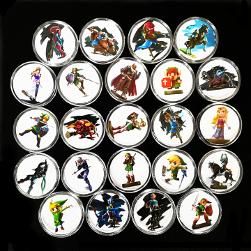 Full Set 24Pcs Breath for the Wild Zelda Game NFC Collection Coin Of Amxxbo Card Ntag215 Tag Include Young Link Link's Awakening