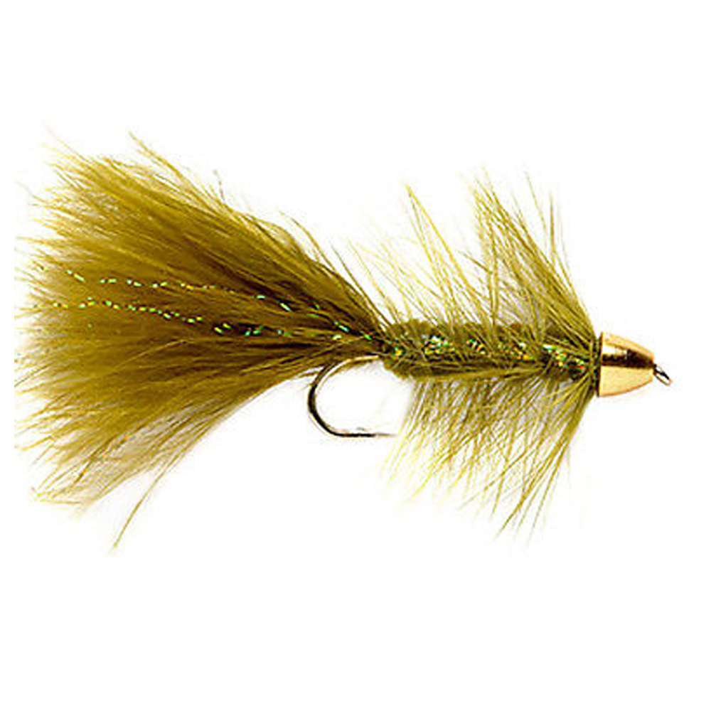 6pcs Aventik CH Wooly Bugger Olive Flies Dry Trout Fly Flies Various Size Fish Flies Long Body Fly Fishing Lure
