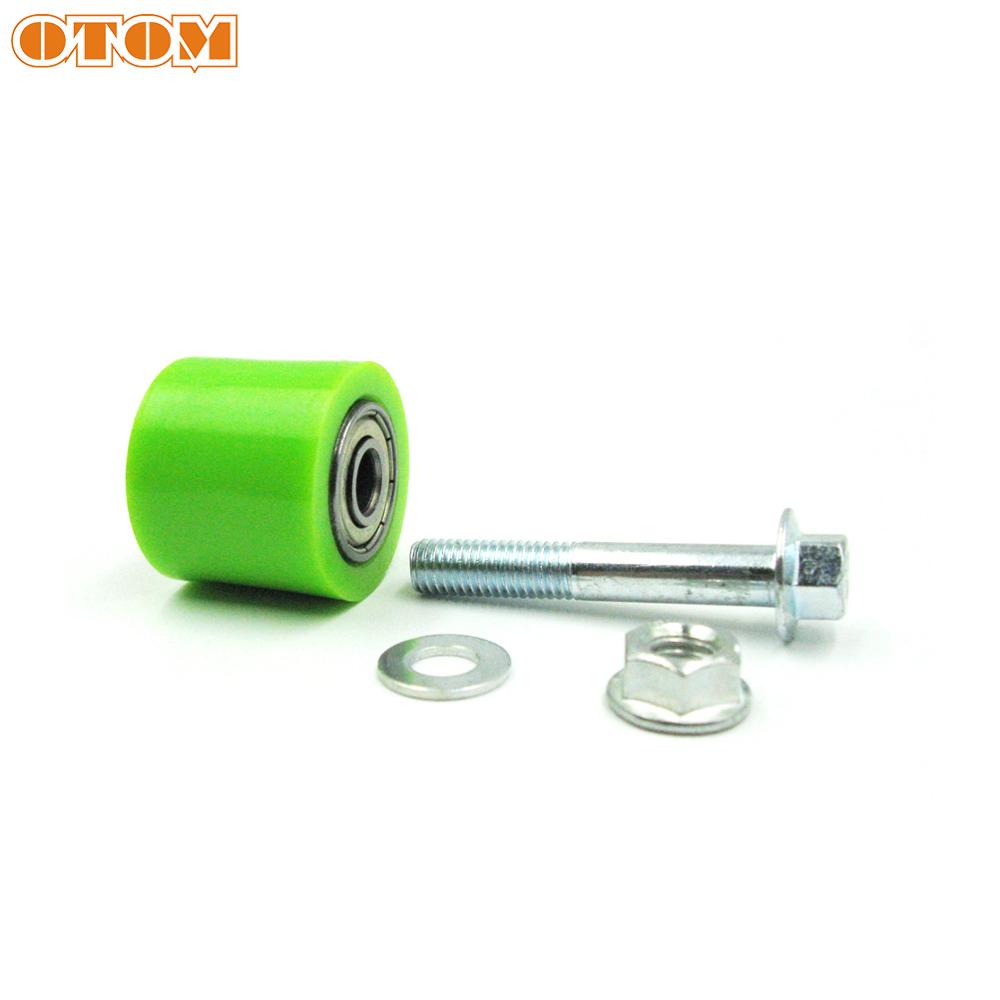 OTOM Motorcycle Wheel Tensioner Guide Drive Chain Roller Pulley For KTM HONDA CRF KAWASAKI SUZUKI YAMAHA M8 M10 Guide Sprocket