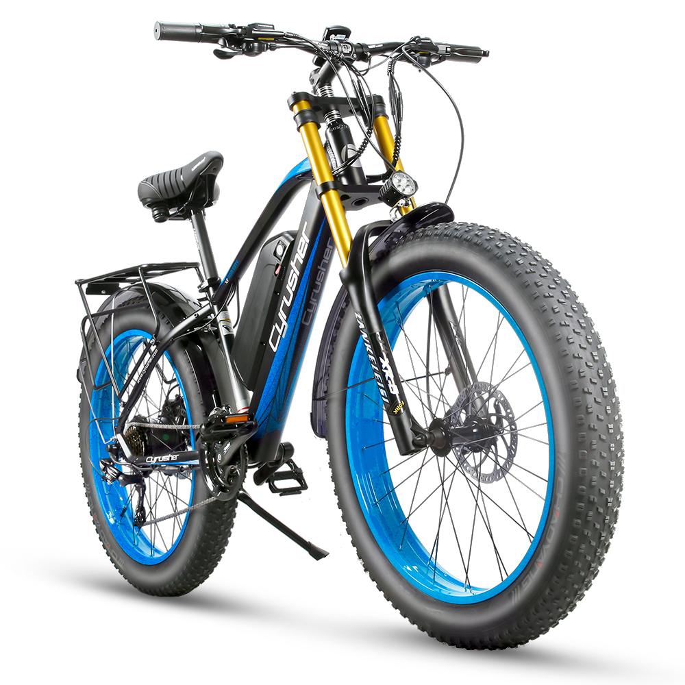 Electric Bicycle For Men Snow Mountain bike 48V 17Ah Battery 26 Inch 4.0 Fat Tires e-Bike XF650 Big Front Fork