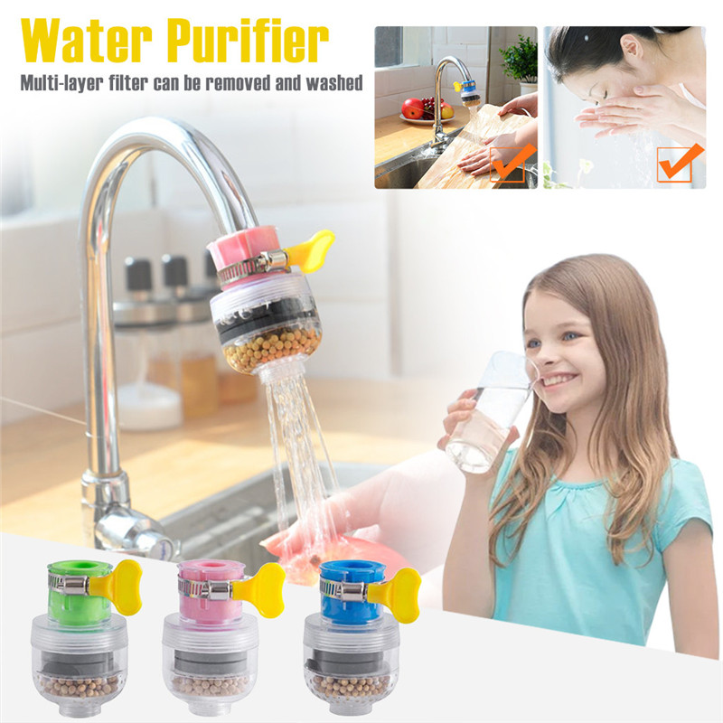 Kitchen Faucet Water Filter for Kitchen Sink Or Multifunction Bathroom Mount Filtration Tap Purifier Remove Rust Household