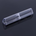 1pc Triangle box Pen boxes Plastic Transparent case Pen holder Gift for promotional crystal pen packaging box