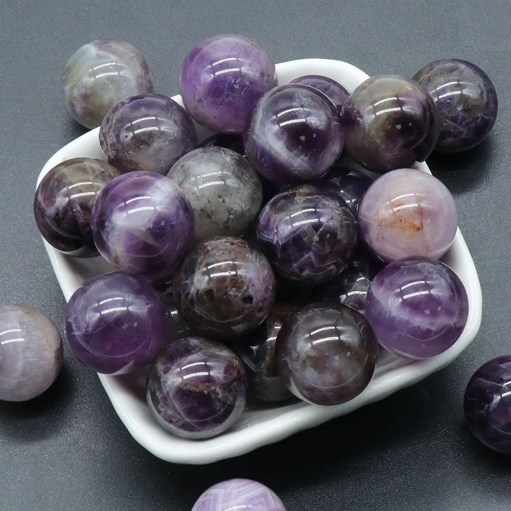 18MM Amethyst Chakra Spheres Stress Relief Home Decoration