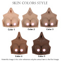 Liquid Silicone Breast Boobs Round neck Vest Style Fake Breasts Pseudonym Silicone Simulation Drag Queen for Cosplay Shemale