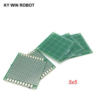 5pcs 5x5cm 50x50 mm Single Side Prototype PCB Universal Printed Circuit Board Protoboard For Arduino