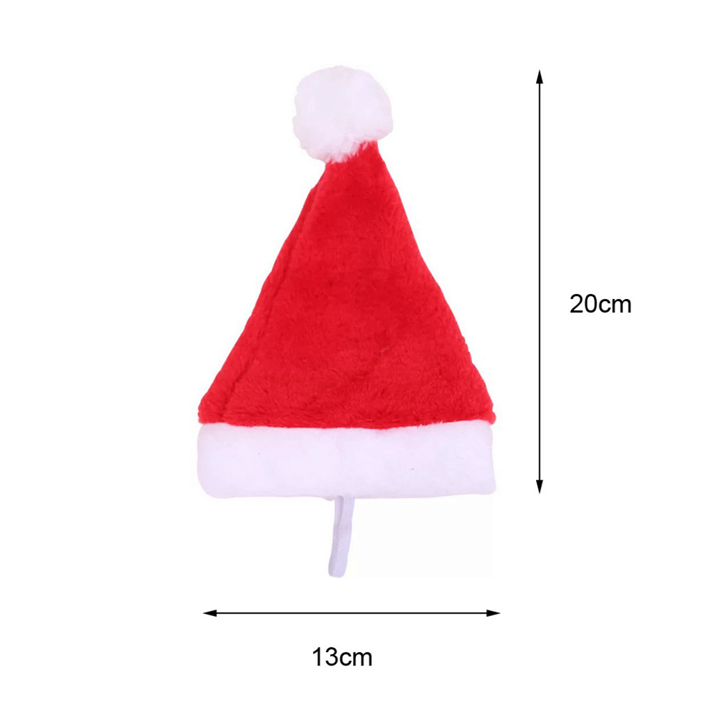Cat Dog Santa Hat Cloak Pet Cosplay Costume Xmas Kitten Puppy Red Caps Party Dress Up Apparel Christmas hats Pets Accessories