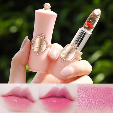 Moisturizing Flowers Lip Balm Long Lasting Transparent Jelly Lipstick Pink Lip Care Repair Waterproof Winter Dropship TSLM1