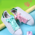 1Pair 2 CM Width Silk Satin Shoelaces Ribbon Shoe Laces Boots Women Sneakers ShoeLace 19 Colors Length 80CM/100CM/120CM S-1