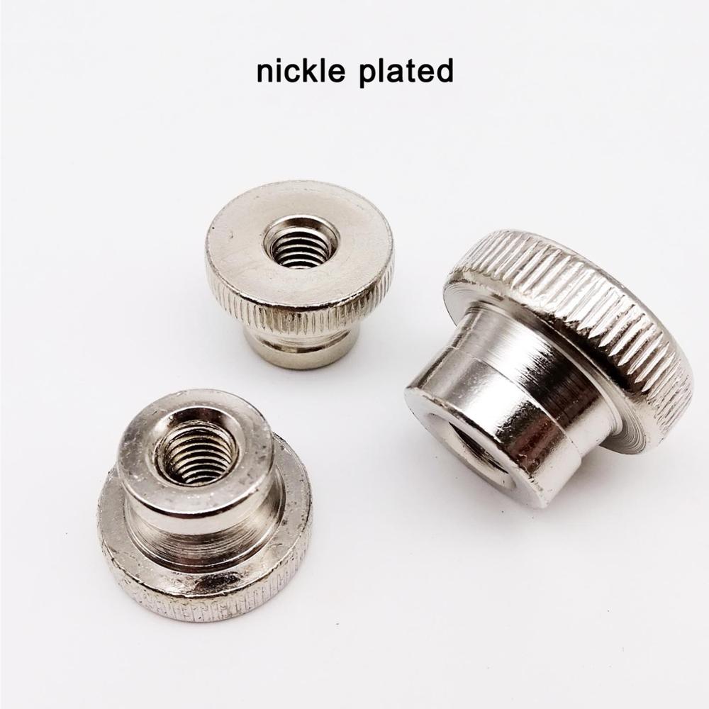 2/5pcs M3 M4 M5 M6 M8 M10 Silver Black GB806 Double Step Adjust Knurl Thumb Nut Hand Tighten Thumbnut 3D Printer Curtain Wall