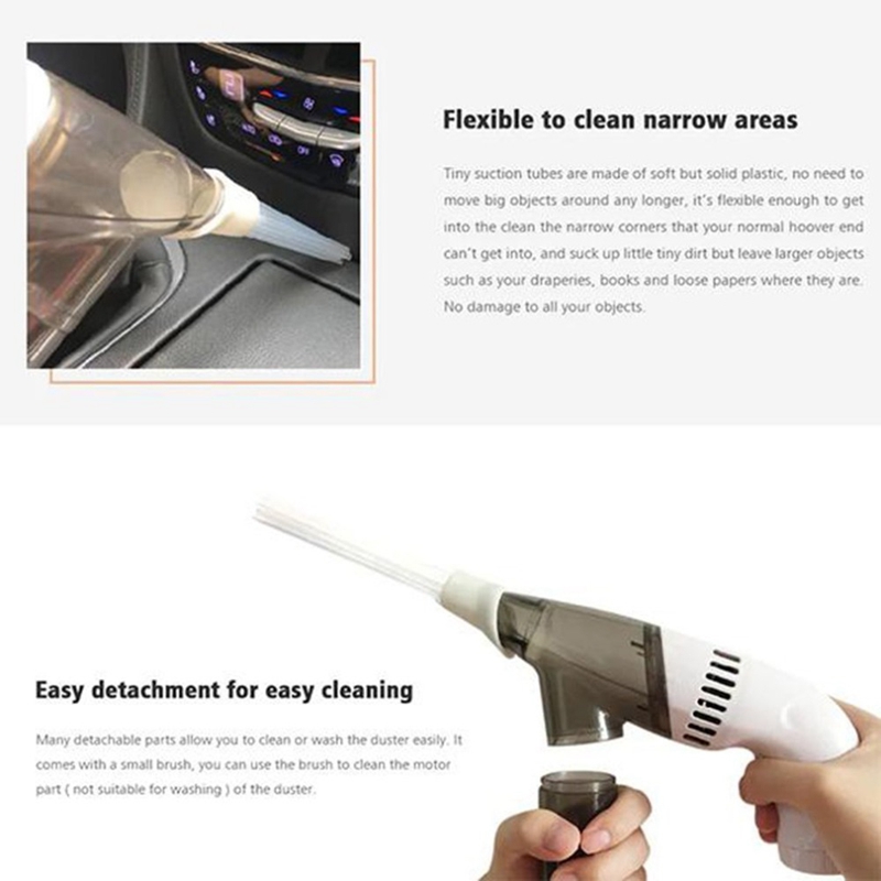Portable Car Vacuum Cleaner,Handheld Vacuum Dust Cleaner Cordless Car Effective Cleaning Vacuum