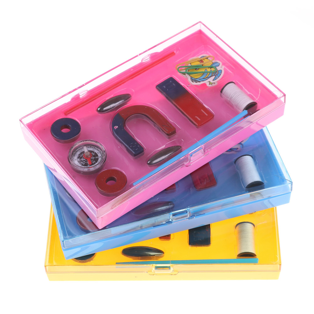 Experiment toy compass Kid 1 set Ferrite Magnet Kit Education Nature Science