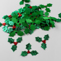 100pcs 3cm Red Fruit with Green Leaves Christmas Tree Decoration Supplies DIY Art Fabric Accessories