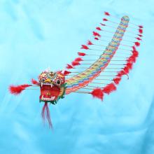 Chinese Traditional Dragon Kite Flying Plastic Foldable Outdoors Single Line Kite for Adults Sports Flying Toys for Children