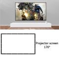 Foldable 16:9 Projector 60 72 84 100 120 150 inch White Projection Screen edging projector screen TV home audio-visual screen