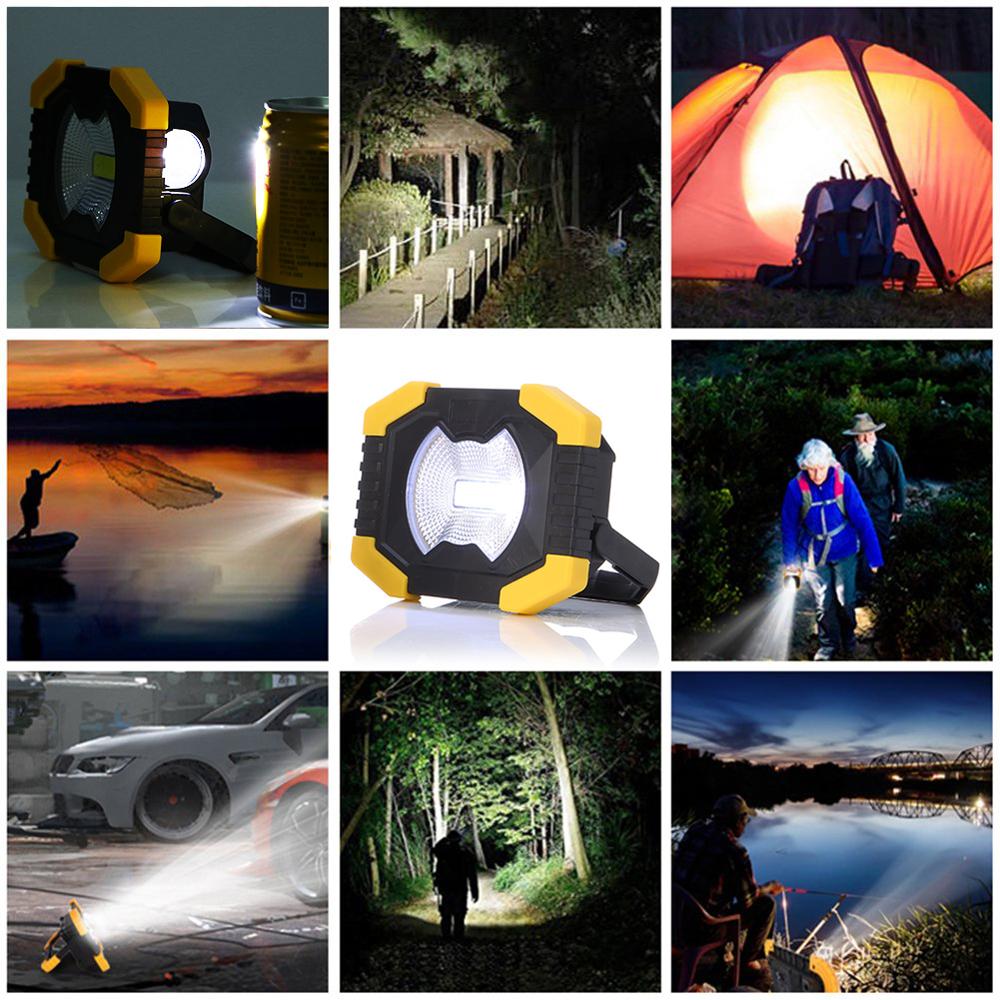 100W Led Portable Spotlight 8000lm Super Bright Led Work Light Rechargeable for Outdoor Camping Lampe Led Flashlight