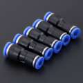 5Pcs Pneumatic Fittings Push In Straight Reducer Connectors For Air Water Hose Plastic Pneumatic Parts PG8-6 8mm Hole to 6mm