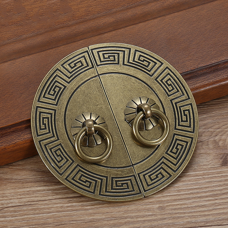 Vintage Antique Bronze Cabinet Handles Chinese Style Furniture Handle Drawer Knobs Wardrobe Door Pulls Furniture Hardware