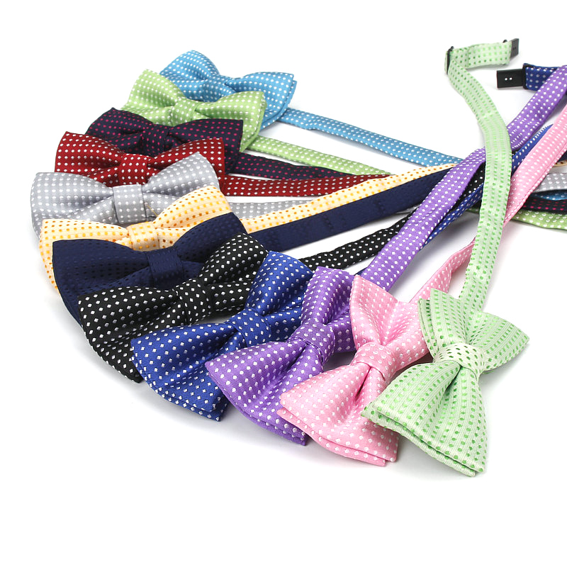 Children Fashion Formal Polyester Bow Tie Kid Classical Dot Bowties Colorful Butterfly Wedding Party Pet Bowtie Tuxedo Baby Ties