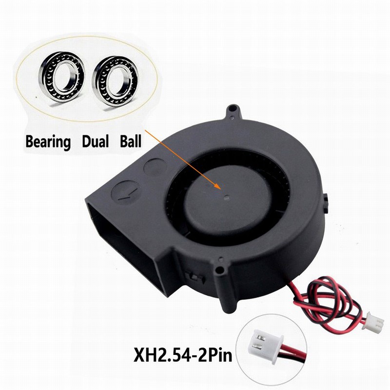 1 Piece Gdstime DC 12V 9733 97mm 90mm Dual Ball Bearing Brushless Blower Cooler 97mm x 33mm 9cm Turbo Barbecue Cooling Fan