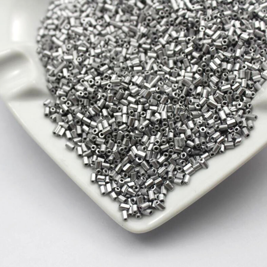 16g 1000pcs 2*3mm Metal Color Tube Garment Beads Loose Spacer Beads Cezch Glass Seed Beads Handmade Jewelry DIY Making Bead JS23