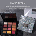 HANDAIYAN 12 Color Matte Shining Eyeshadow Palette Makeup Glitter Pigment Eye Shadow Palette Waterproof Cosmetics TSLM2