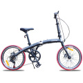 Ultralight Folding Bike 20 inch 7 speed Front and Back Disc Brake Portable Mini Bicycle Road Bike Adult Student Bicicleta