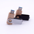 USB 3.0 High Speed Wood Rotable Plating Chip Flash Drive 8g/16g/32g/64g Custom Logo Pendrive Memory Sticks Flash Business Gadget