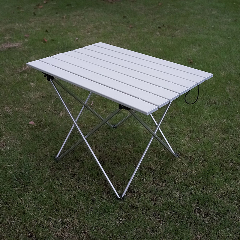 Portable Outdoor BBQ Camping Picnic Aluminum Alloy Folding Table Lightweight Light Color Stocked 5 Colors Mini Rectangle Table