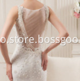 Lace Open Back Wedding Dress