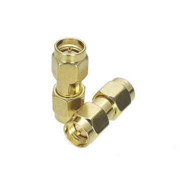 1Pcs Connector SMA Male Plug to SMA Male Plug RF Adapter Coaxial High Quanlity