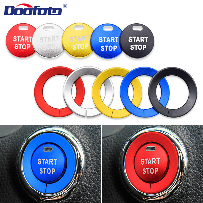 100% New Car Stickers decorative Auto accessories Engine Start Stop Rings Decoration Covers Case ring For Nissan Qashqai J11
