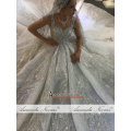 Dubai Luxury Heavy Beading wedding dress sparkling bridal dress 2020 Amanda Novias brand real work