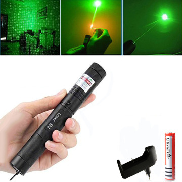 Green Laser Sight Lasers Pointed 10000 m 532nm 5mw Powerful Adjustable Focus Lazer pen Head Burning Match