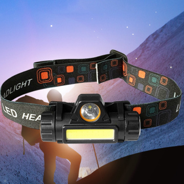 Powerful Headlight XPE+COB USB Rechargeable Headlamp Built-in Battery Head Light Waterproof Head Torch Camping Head Lamp