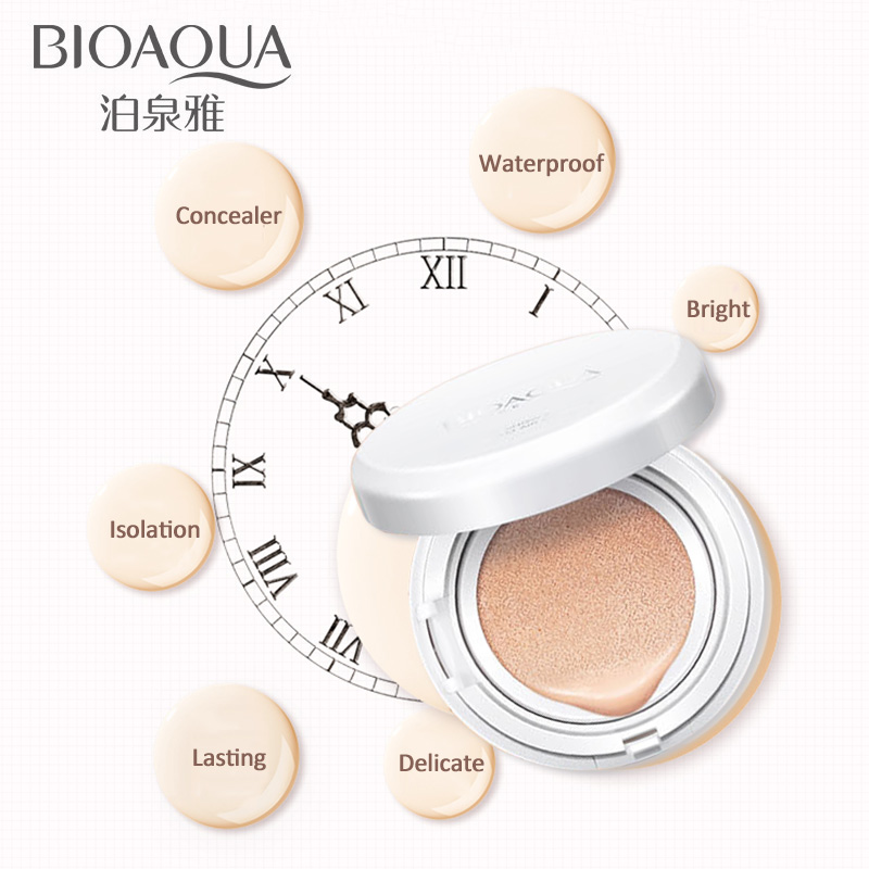 BIOAQUA Sunscreen Air Cushion BB Cream Concealer Moisturizing Foundation Whitening Makeup Bare For Face Beauty