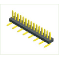 1.27mm(.050") Pitch Single Row SMT 180° Vertical Berg Strip Pin Header PCB Mount Connector