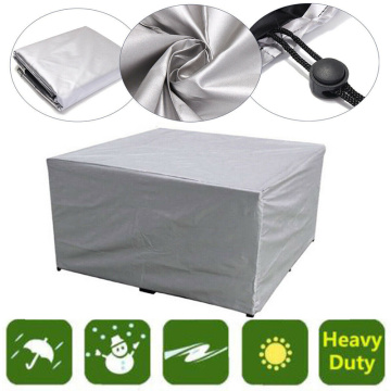 Furniture Cover Outdoor Furniture Dust Cover Waterproof Dustproof Patio Garden Table Protection Shield-Silver