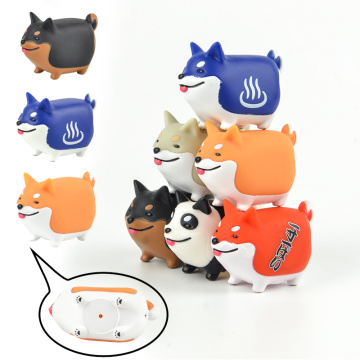 Japanese original capsule toys 6 sets Pets masoct cute kawaii smile laugh shiba Inu panda spa dog gashapon figures Kids Toy Gift