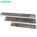 Multifunctional PCB Ruler EDA Measuring Tool High Precision Protractor 15CM 20CM 25CM Black