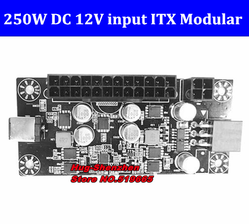 PCI-E 6pin cpu 4Pin 24pin DC ATX PSU 12V DC Input 250W Output Switch DC-DC ATX Pico PSU MINI ITX PC Power Supply For Computer