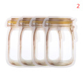 Home Storage Kitchen Fresh Self-sealing Freezer Bag Reusable Silicone Food Freezer Storage Versatile Container Snack Bag